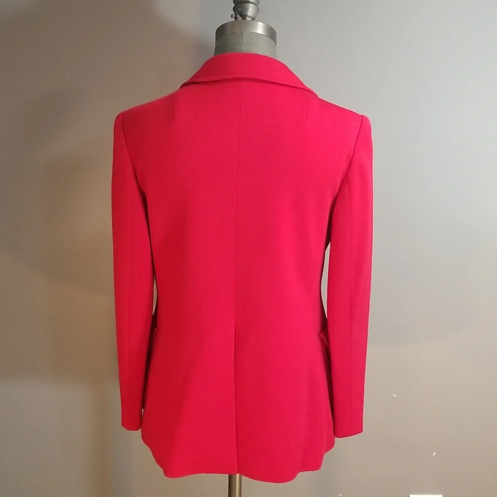 Fred Perry wool womens red blazer.  Oozing of quality.  Size 10 US fully lined - Picture 4 of 17